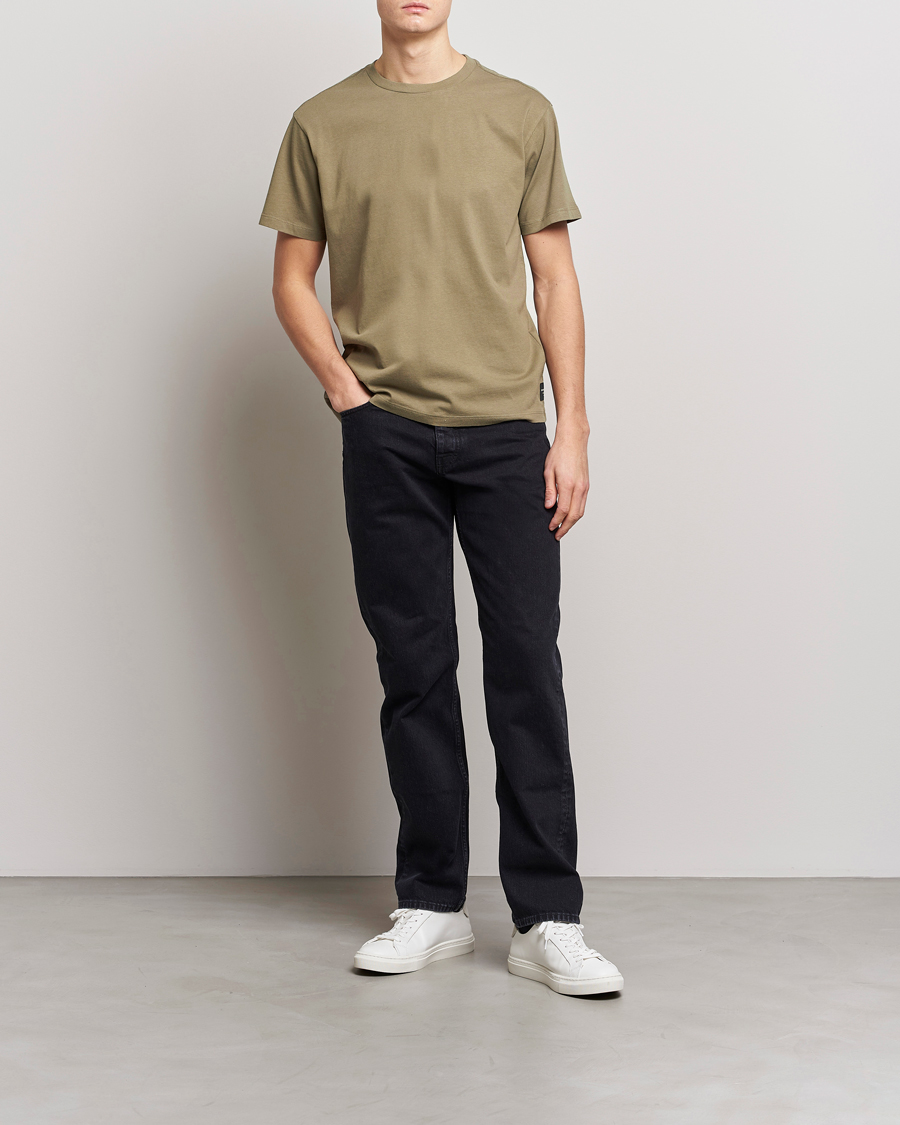 Men | T-Shirts | Replay | Sartoriale Heavy Crew Neck T-Shirt Sage Green