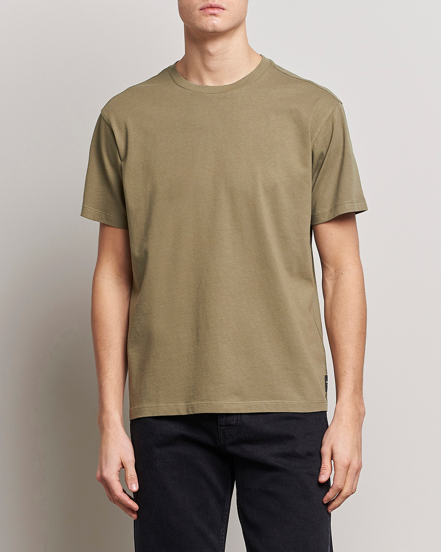 Men | T-Shirts | Replay | Sartoriale Heavy Crew Neck T-Shirt Sage Green