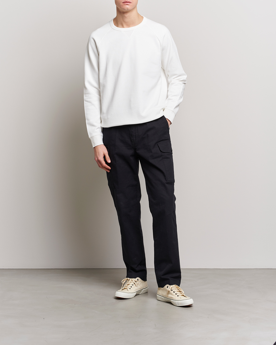 Men | Sweaters & Knitwear | Replay | Sartoriale Jersey Crew Neck Sweatshirt Chalk White