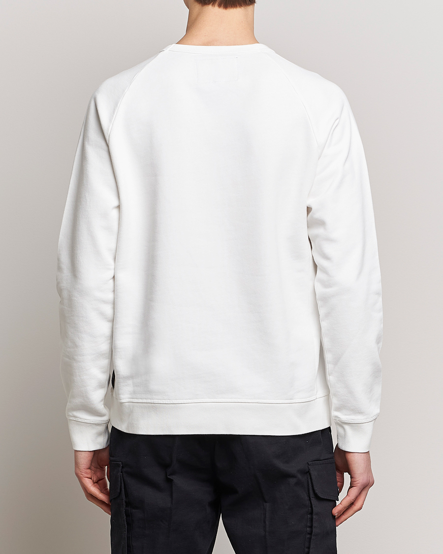 Men | Sweaters & Knitwear | Replay | Sartoriale Jersey Crew Neck Sweatshirt Chalk White