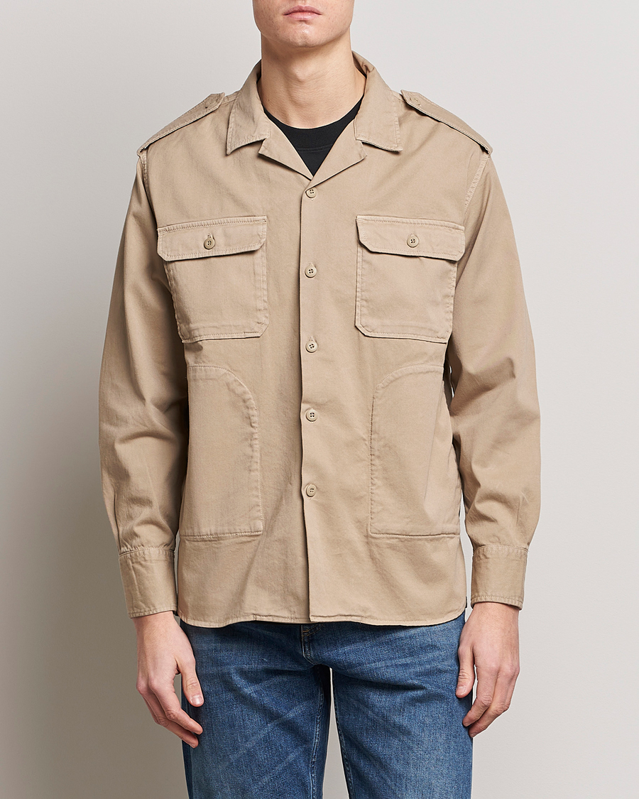 Replay Sartoriale Safari Overshirt Sand at CareOfCarl.com
