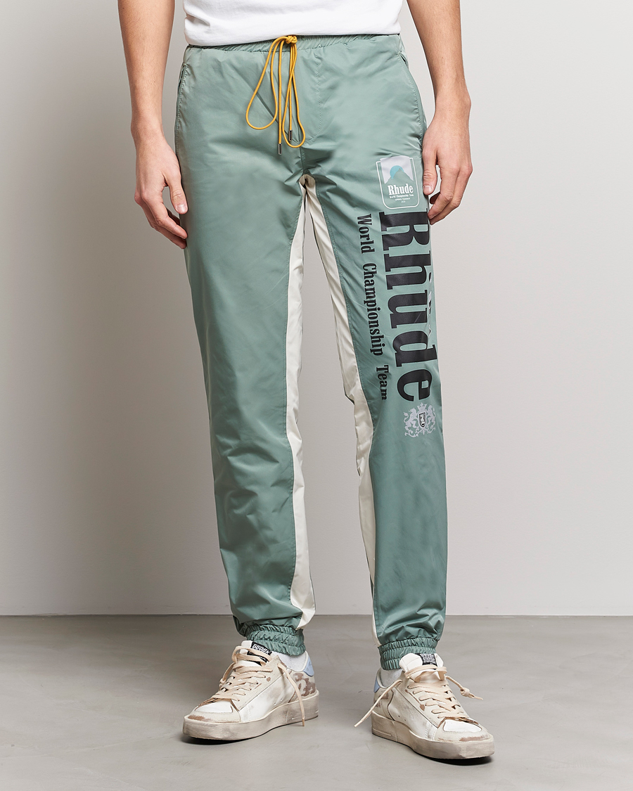 Men | Trousers | Rhude | Senna Flight Pants Ivory/Sage