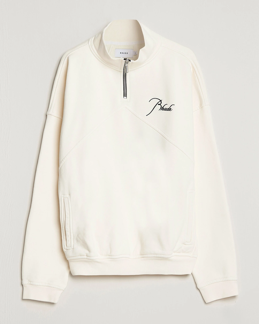 Men | Sweaters & Knitwear | Rhude | Quarter Zip Off White