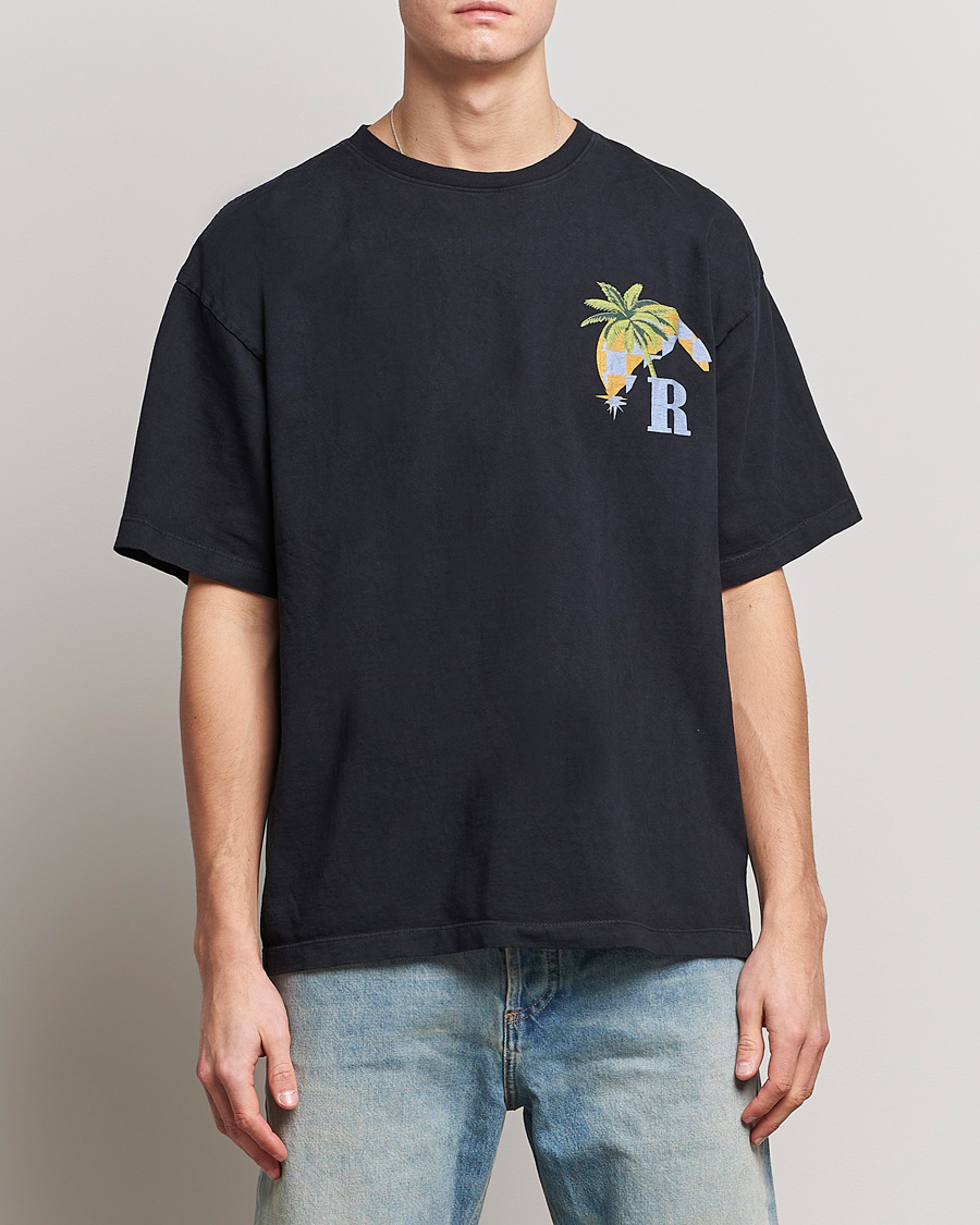 Men | T-Shirts | Rhude | Moonlight Tropics T-Shirt Black