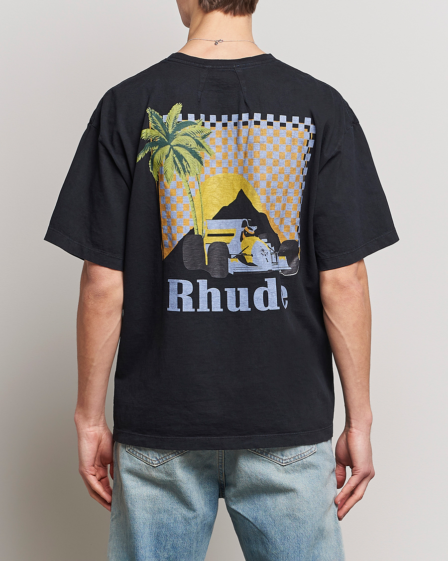Men | T-Shirts | Rhude | Moonlight Tropics T-Shirt Black