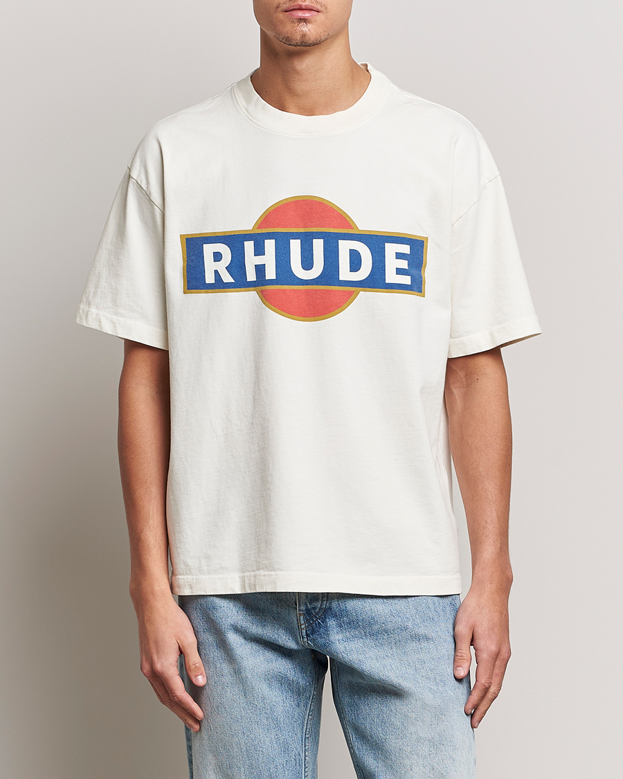 Men | T-Shirts | Rhude | Vintage Racer T-Shirt White