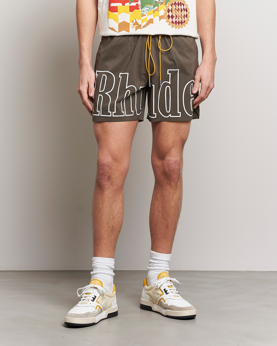 Men | Swimwear | Rhude | Swim Trunks Dark Grey