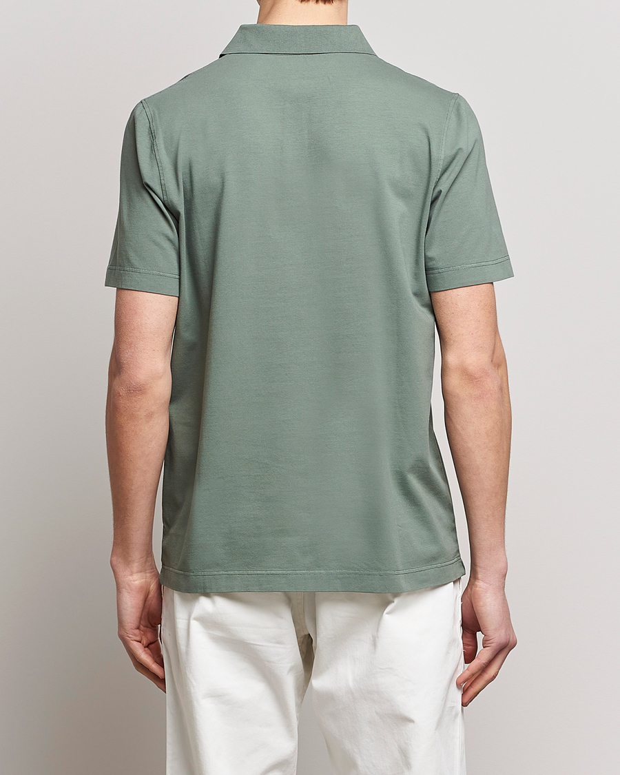 Men | Polo Shirts | SEASE | Short Sleeve Jersey Polo Sage
