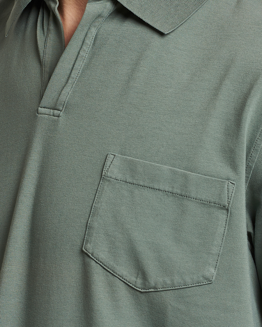 Men | Polo Shirts | SEASE | Short Sleeve Jersey Polo Sage