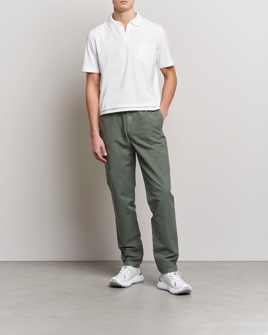 Men | Polo Shirts | SEASE | Short Sleeve Jersey Polo White