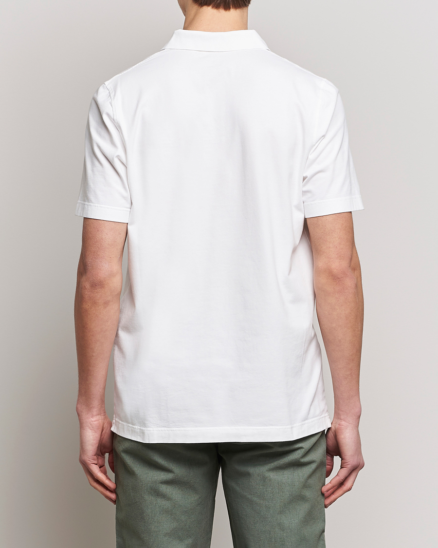 Men | Polo Shirts | SEASE | Short Sleeve Jersey Polo White