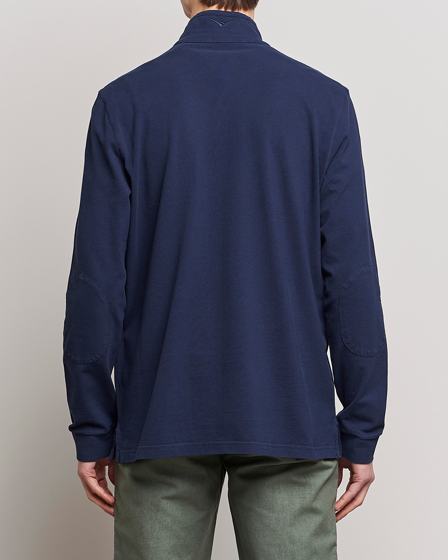 Men | Sweaters & Knitwear | SEASE | Elen Piquet Polo Navy