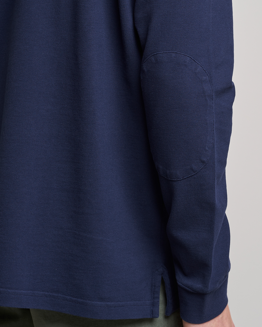 Men | Sweaters & Knitwear | SEASE | Elen Piquet Polo Navy