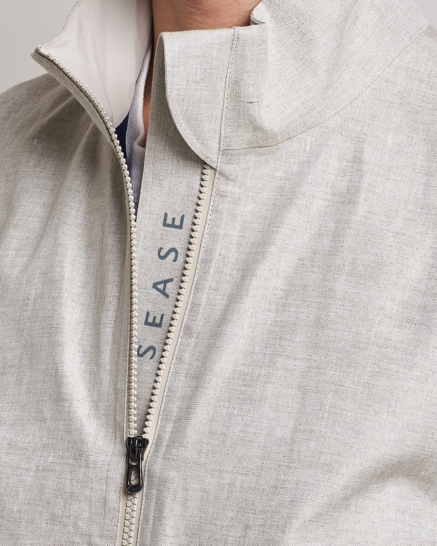 Men | Coats & Jackets | SEASE | Windseeker Linen Jacket Light Beige
