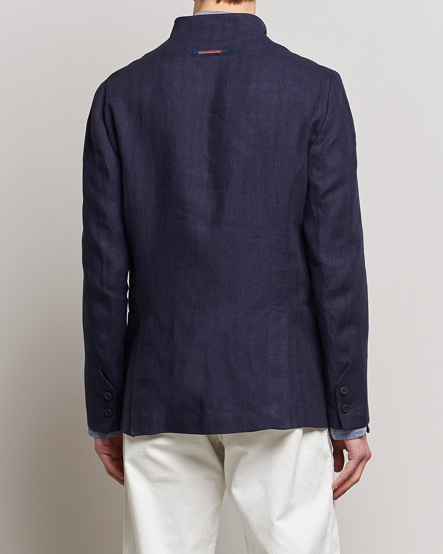Men | Blazers | SEASE | Elen Linen Blazer Navy