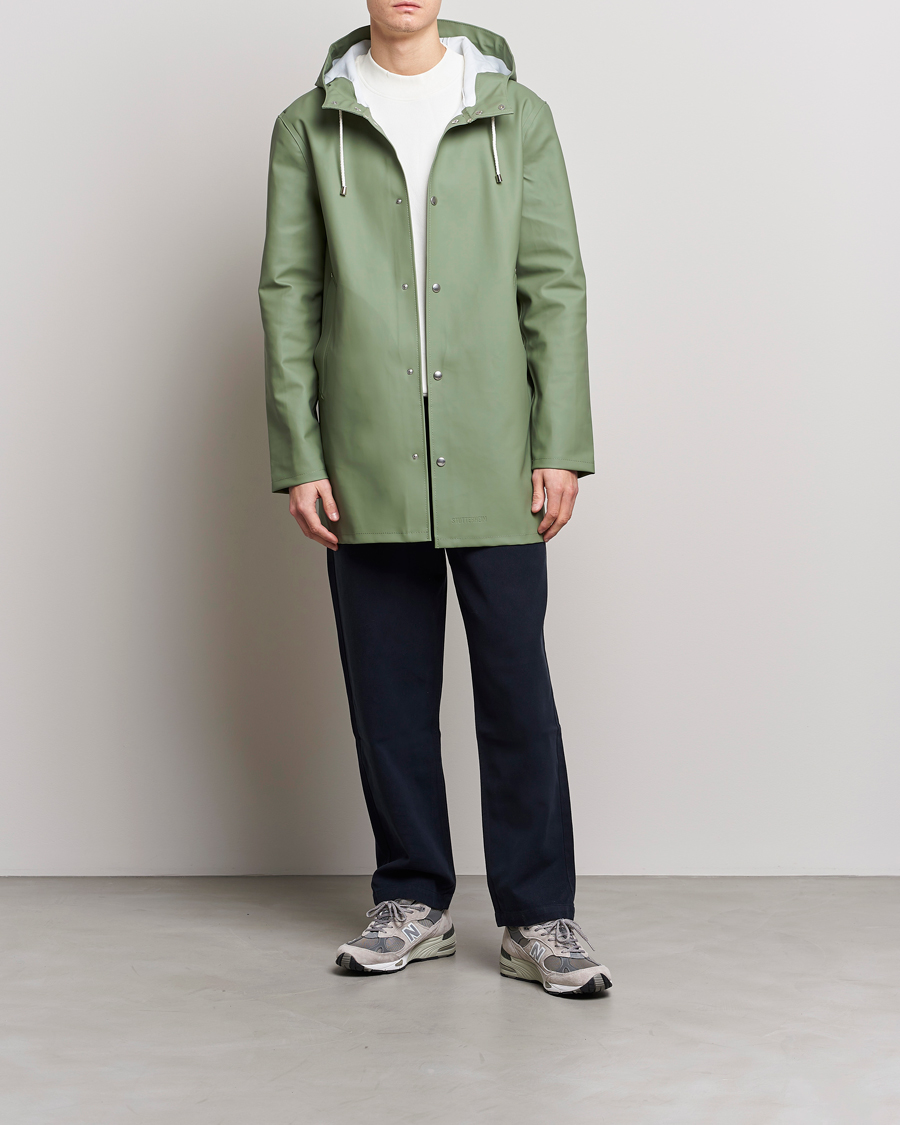 Men | Coats & Jackets | Stutterheim | Stockholm Raincoat Alfa Green