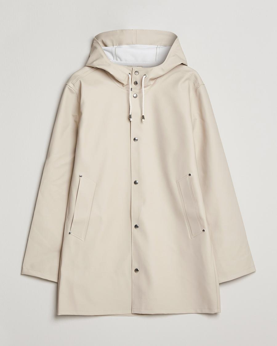 Men | Coats & Jackets | Stutterheim | Stockholm Raincoat Oyster Grey