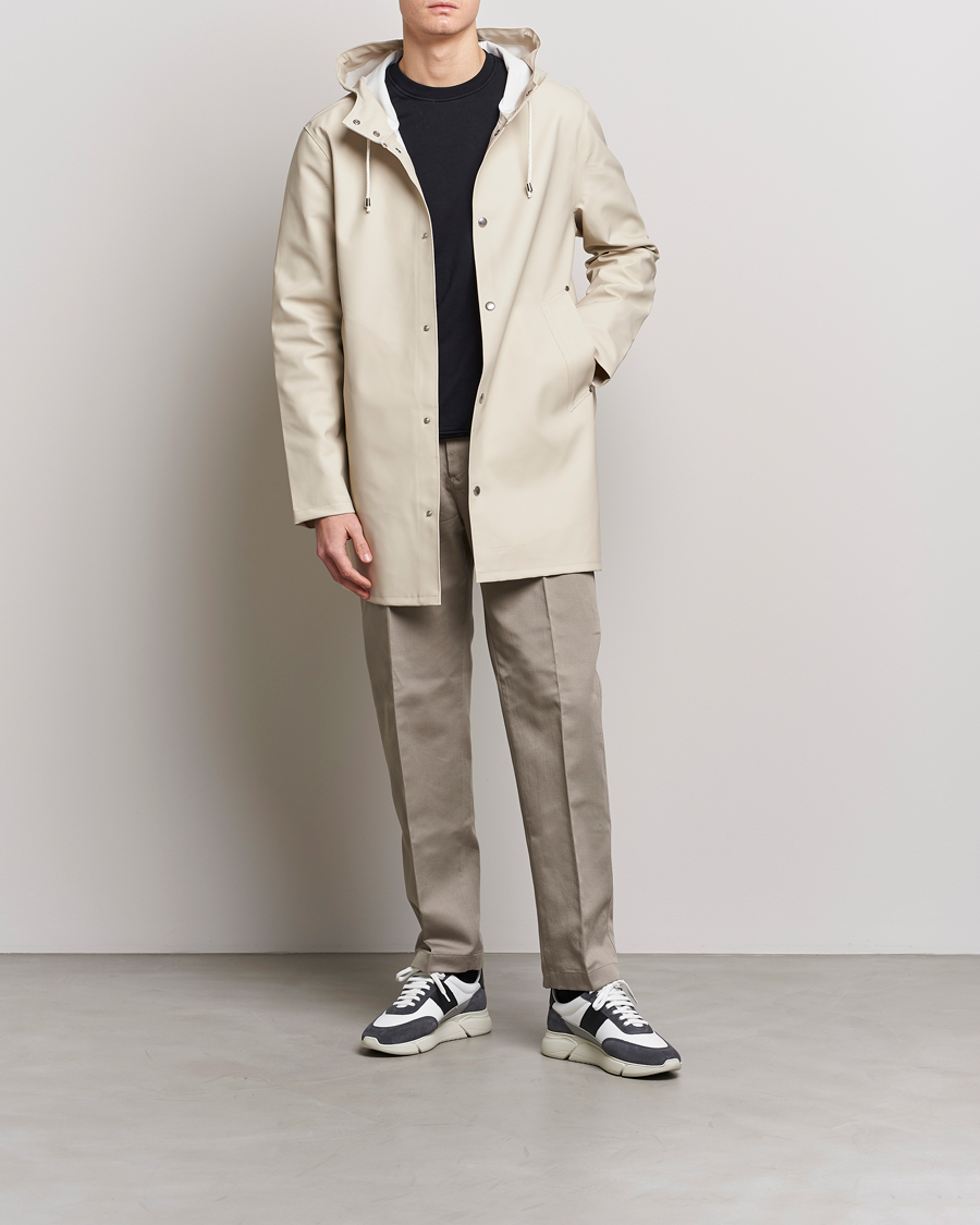 Men | Coats & Jackets | Stutterheim | Stockholm Raincoat Oyster Grey
