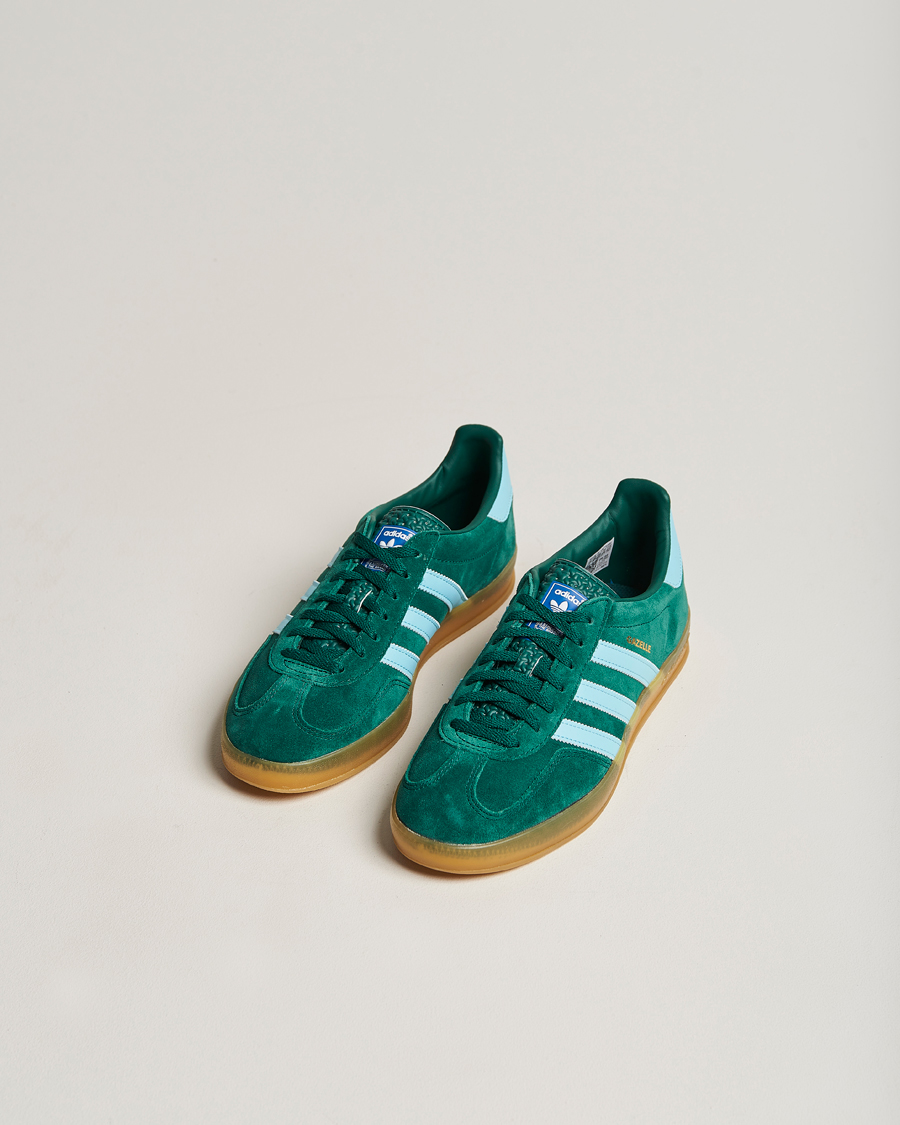 Men | Suede shoes | adidas Originals | Gazelle Sneaker Green/Sky Blue