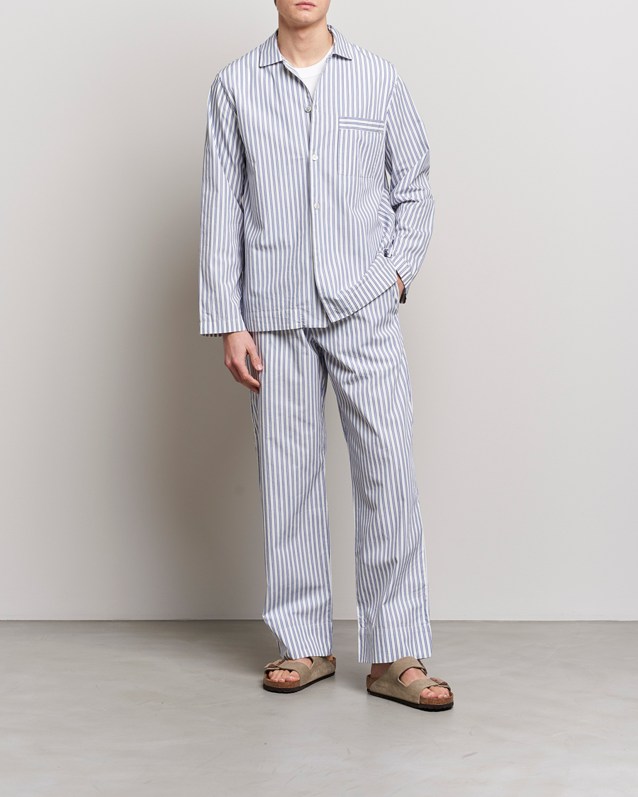 Men | Pyjamas & Robes | Tekla | Poplin Pyjama Shirt Skagen Stripes
