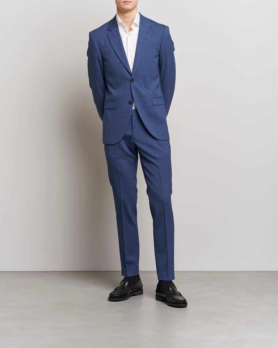 Men | Blazers | Tiger of Sweden | Jamonte Wool Blazer Garage Blue