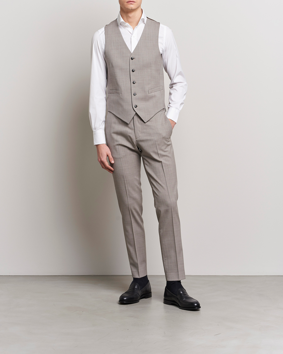 Men | Blazers | Tiger of Sweden | Wade Wool Waistcoat Irish Cream