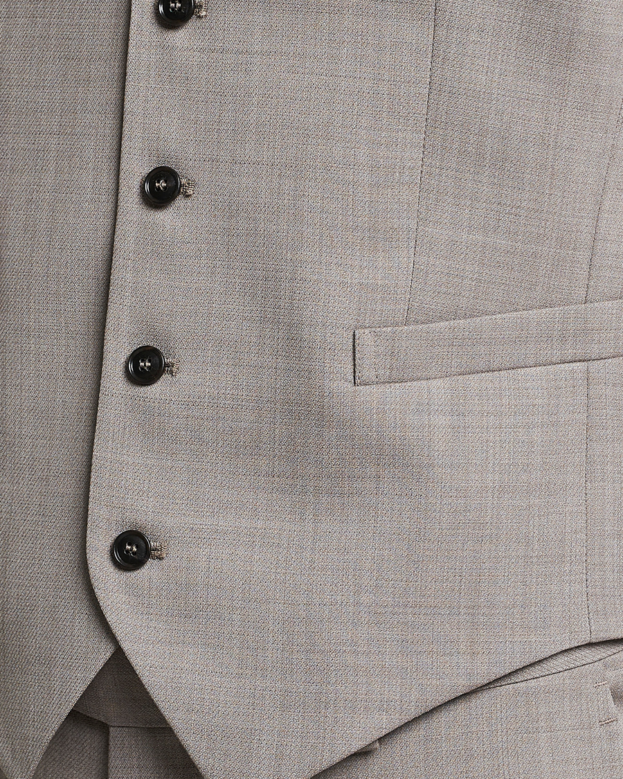 Men | Blazers | Tiger of Sweden | Wade Wool Waistcoat Irish Cream