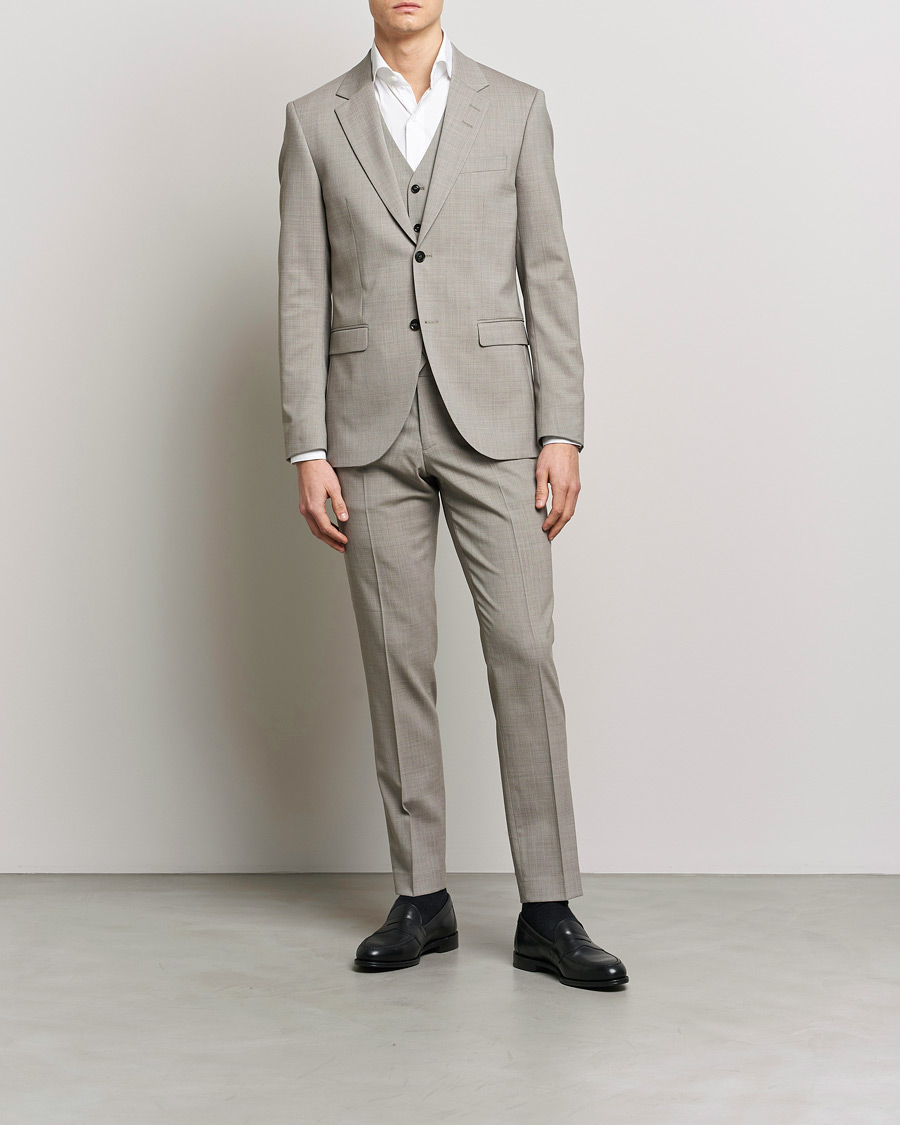 Men | Trousers | Tiger of Sweden | Tordon Wool Trousers Irish Cream