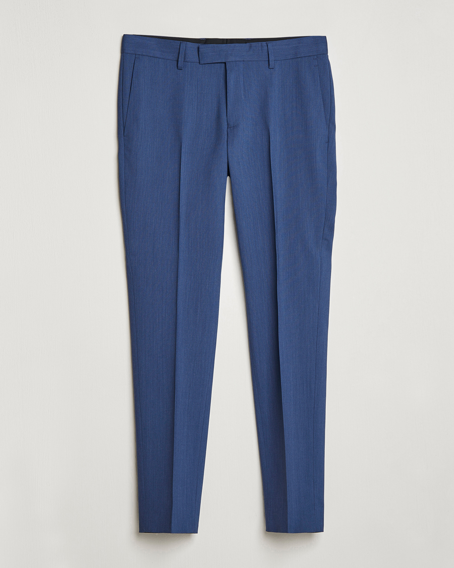 Men | Trousers | Tiger of Sweden | Tordon Wool Trousers Garage Blue