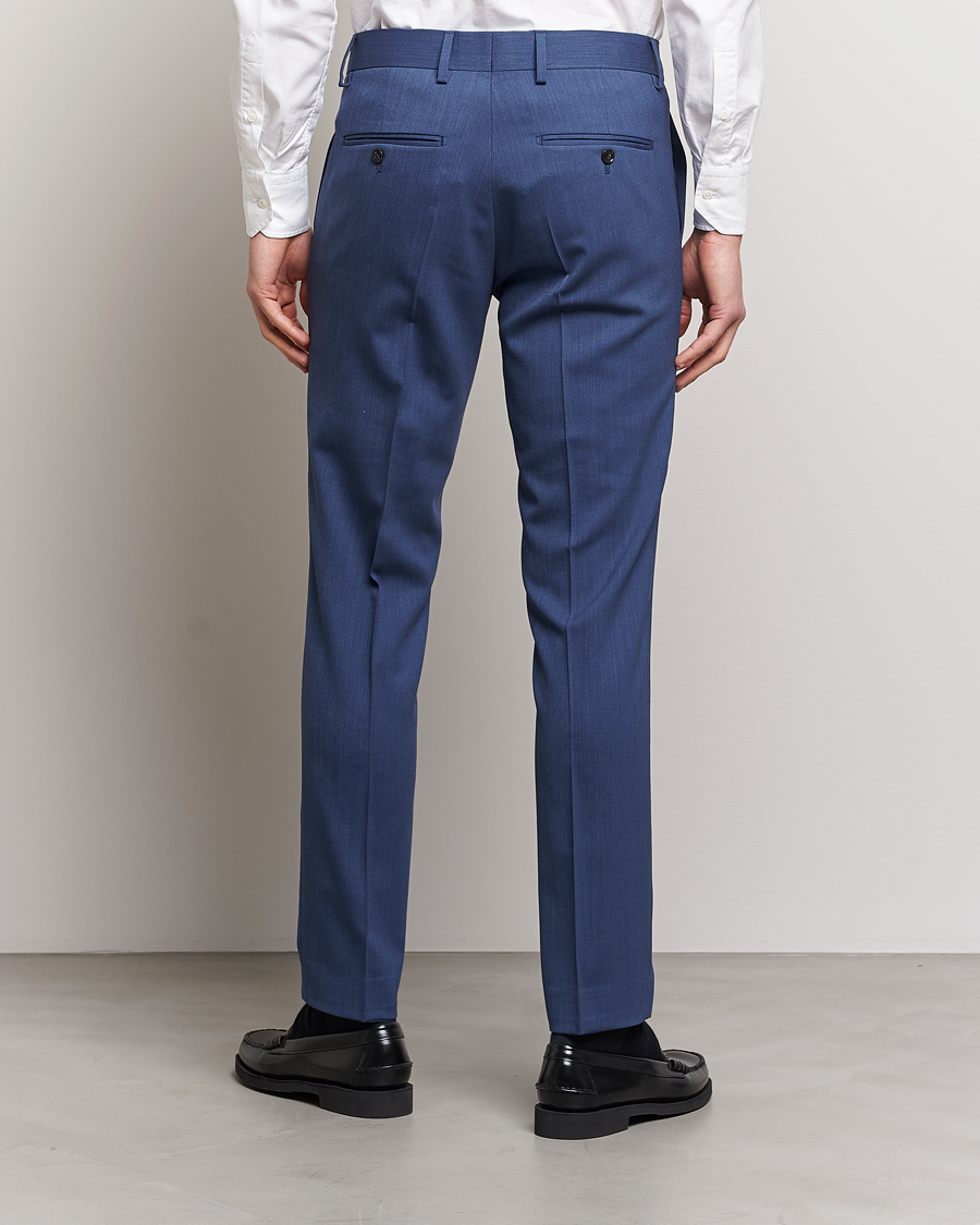 Men | Trousers | Tiger of Sweden | Tordon Wool Trousers Garage Blue