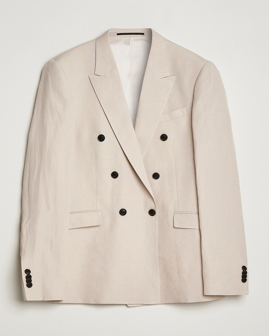 Men | Blazers | Tiger of Sweden | Heldin Linen Blazer Cream Sand