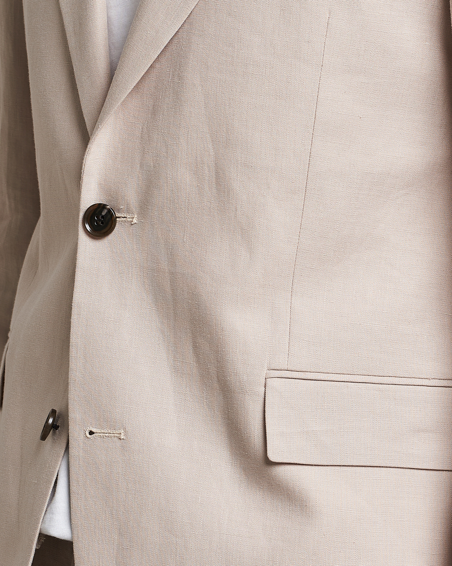 Men | Blazers | Tiger of Sweden | Justin Linen Blazer Cream Sand