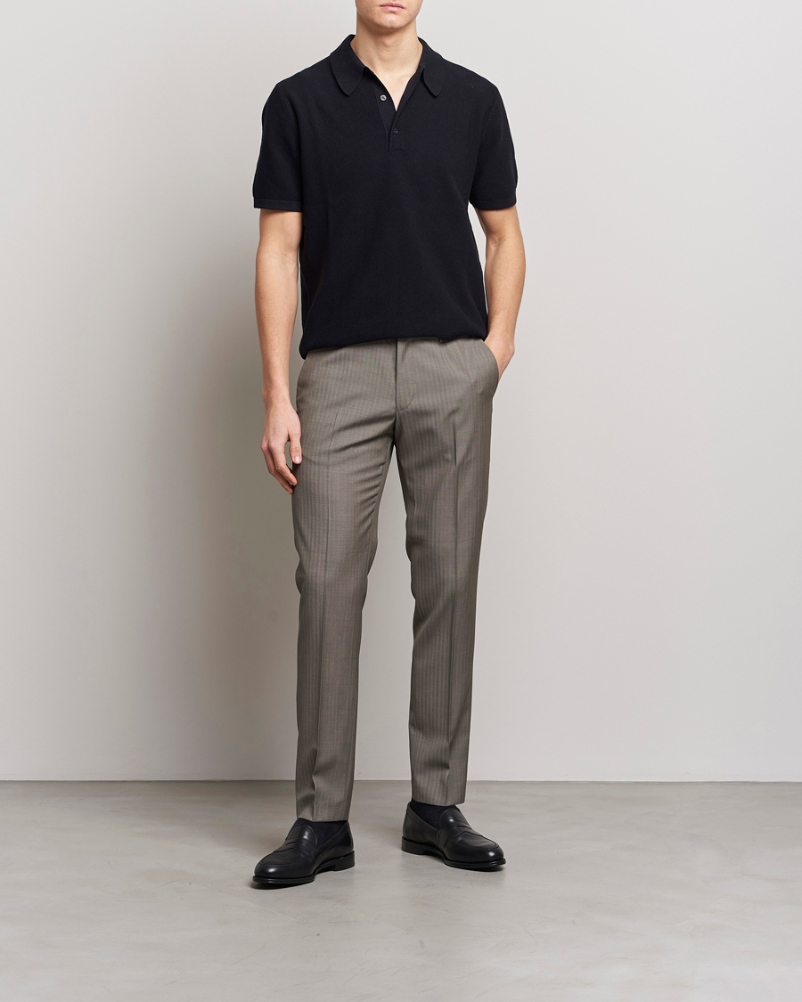 Men | Trousers | Tiger of Sweden | Tenuta Wool Trousers Dark Sand