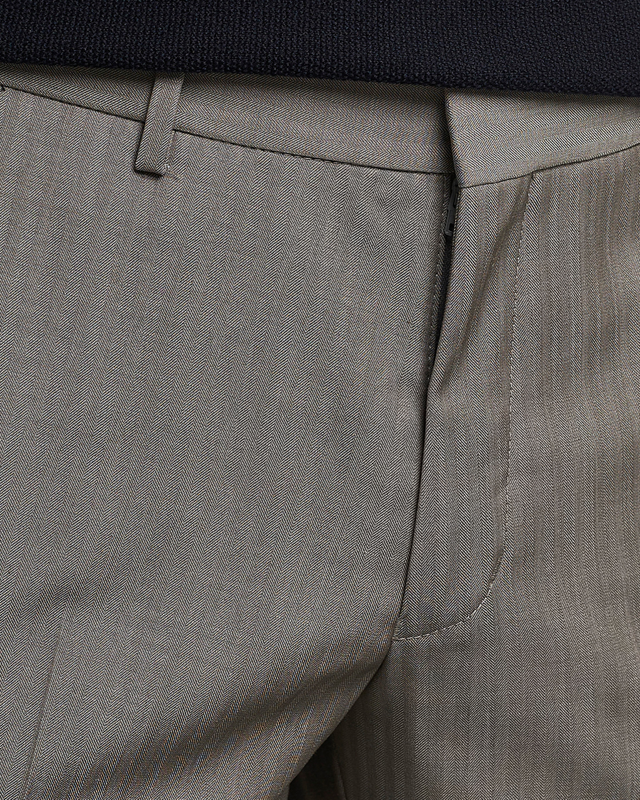 Men | Trousers | Tiger of Sweden | Tenuta Wool Trousers Dark Sand