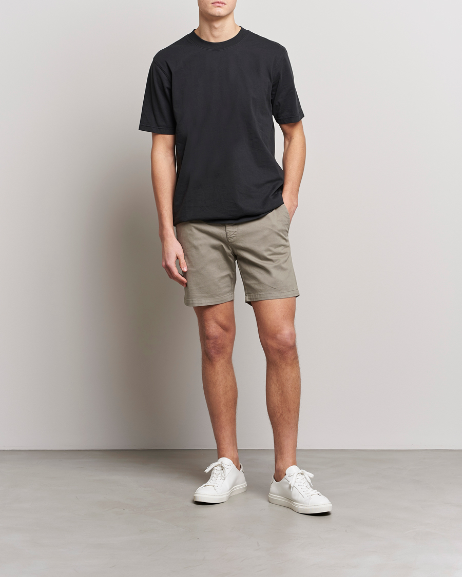 Men | Shorts | Tiger of Sweden | Caid Cotton Shorts Dusty Green