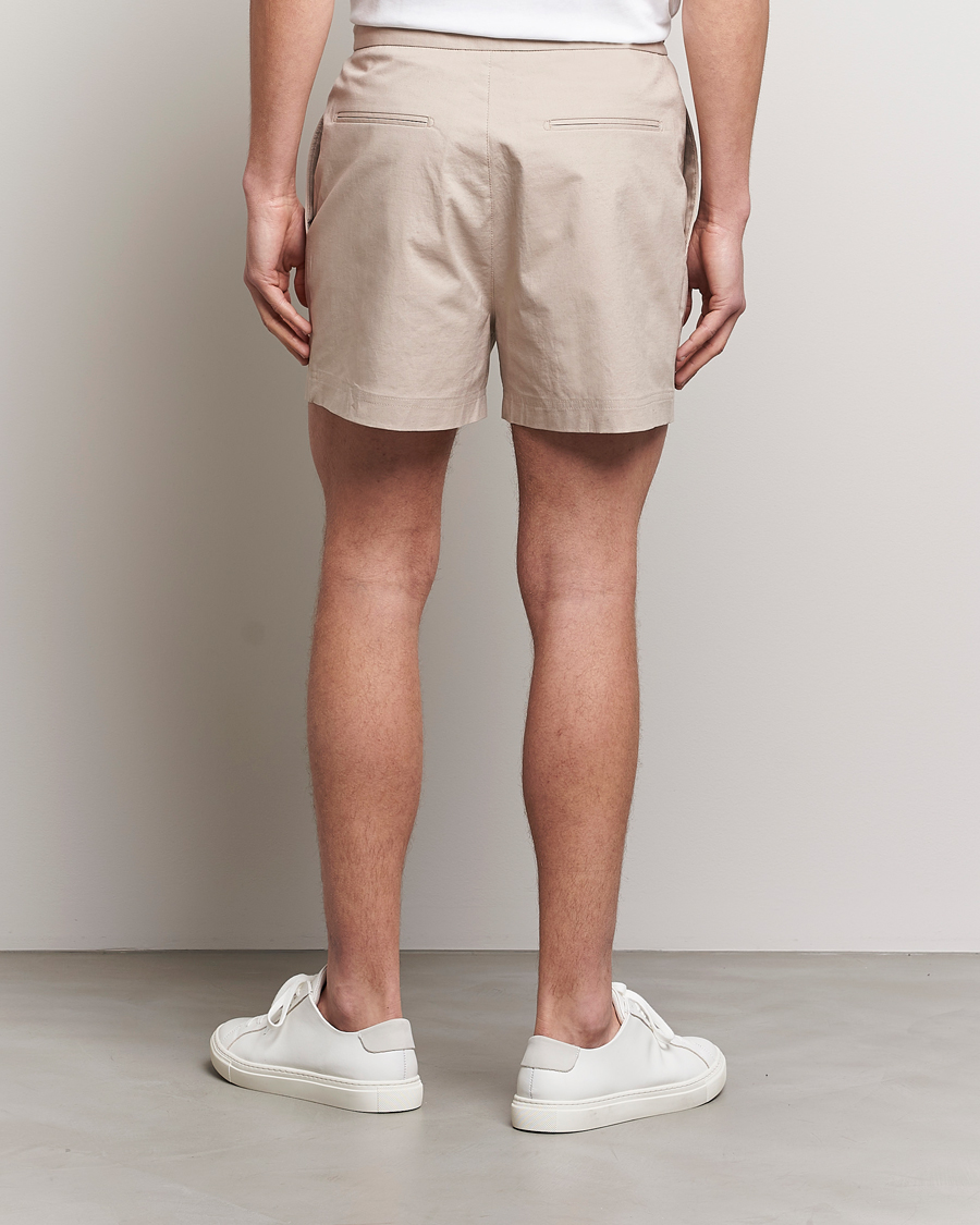 Men | Shorts | Tiger of Sweden | Birch Linen Shorts Cream Sand