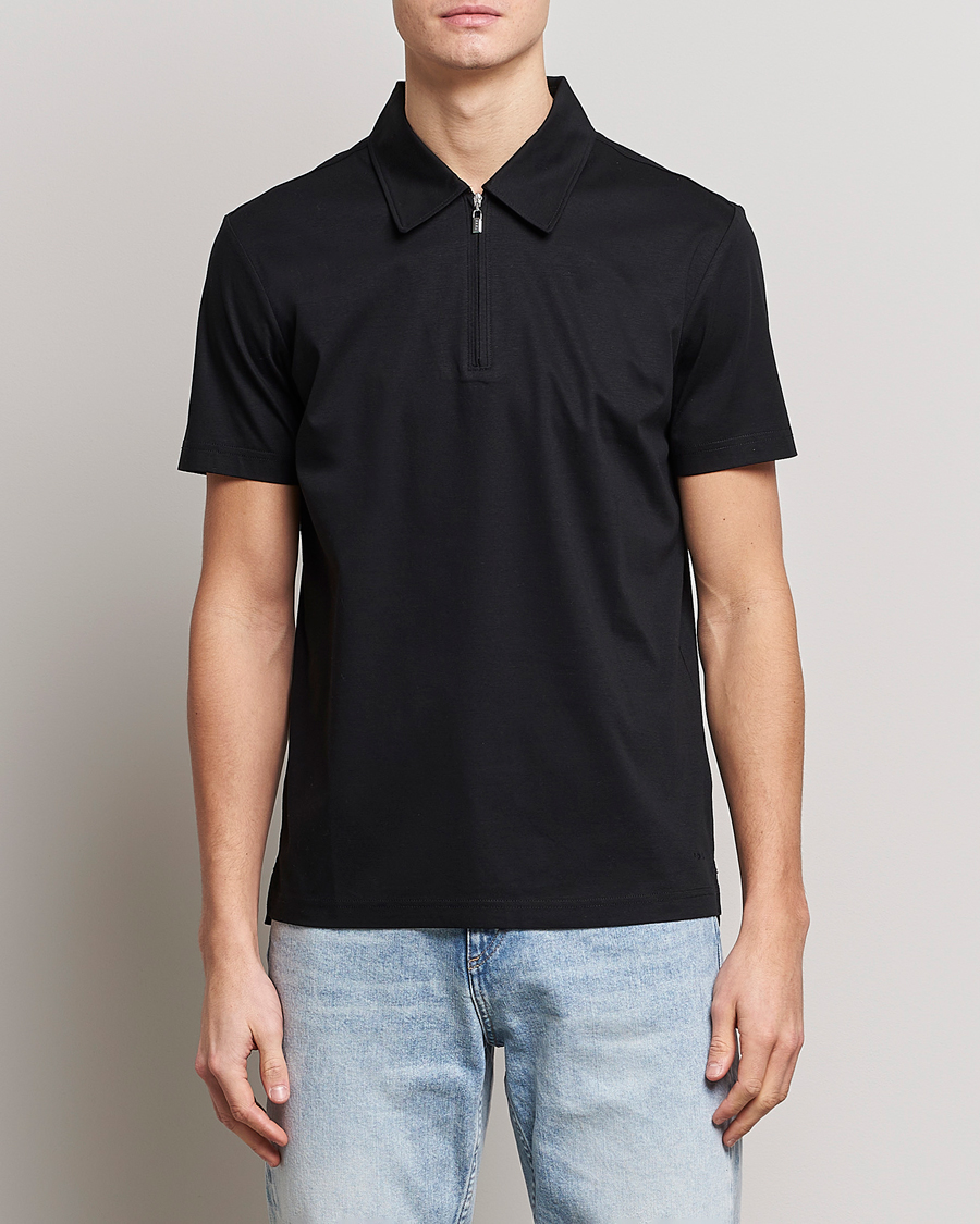 Men |  | Tiger of Sweden | Laron Mercerized Cotton Shirt Black