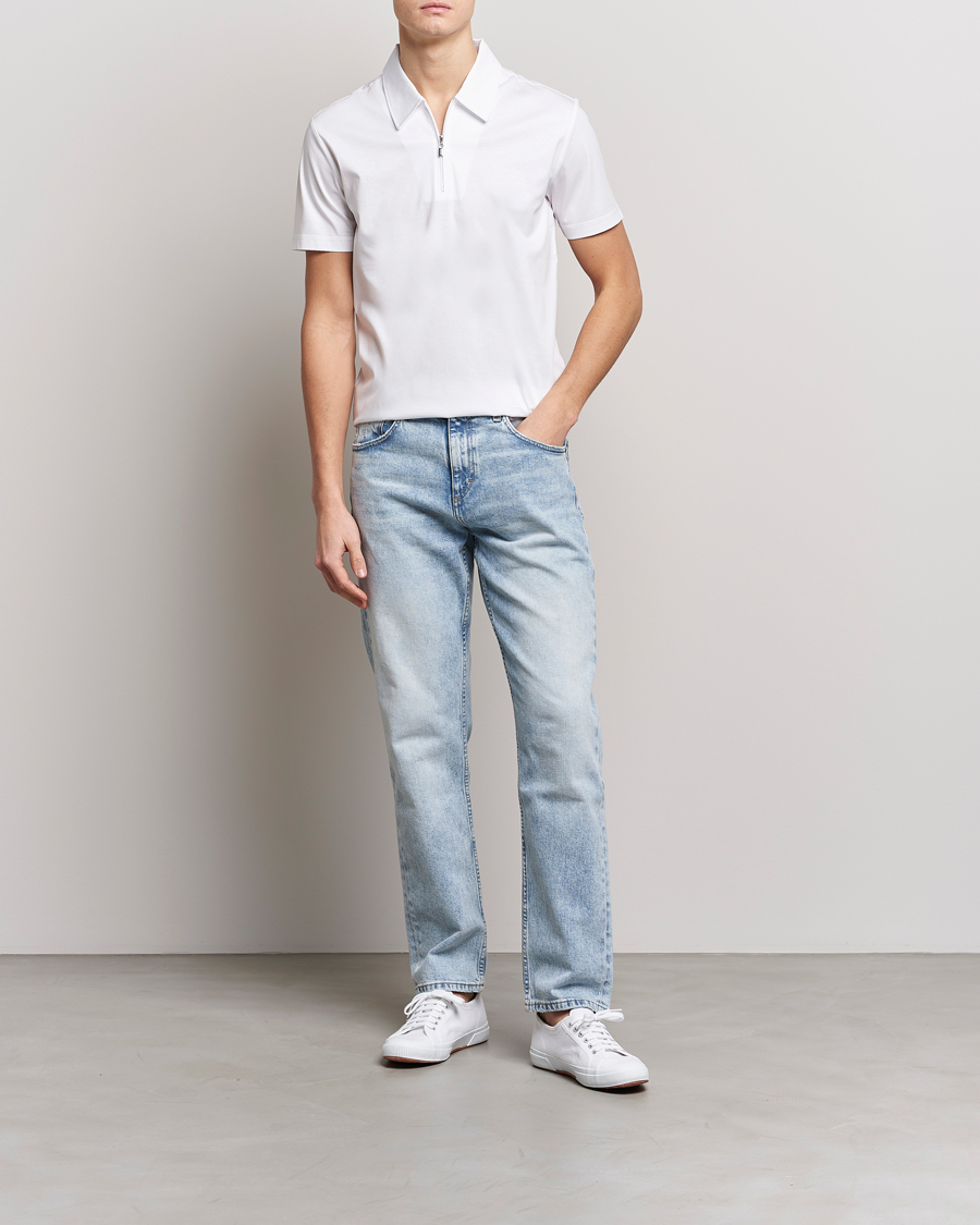 Men | Shirts | Tiger of Sweden | Laron Mercerized Cotton Shirt Pure White