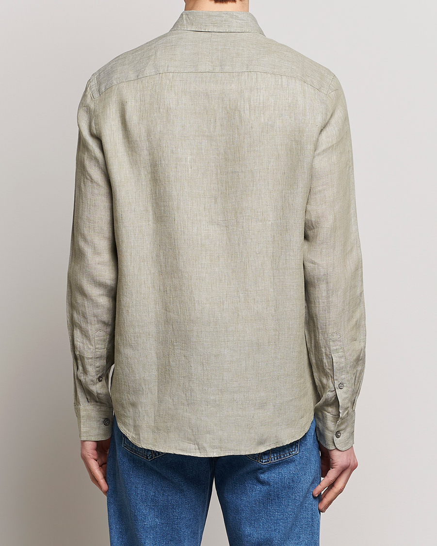 Men | Shirts | Tiger of Sweden | Sankt Linen Shirt Shadow