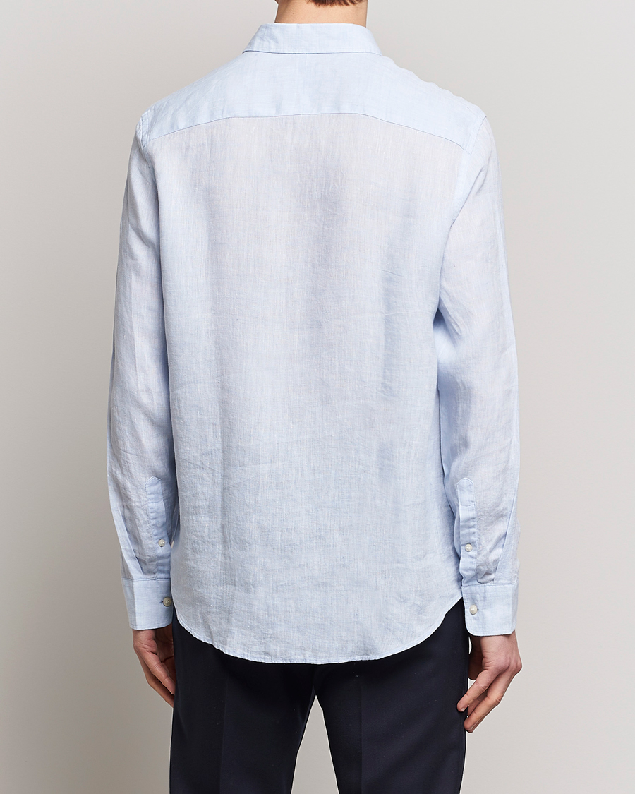 Men | Shirts | Tiger of Sweden | Sankt Linen Shirt Light Blue