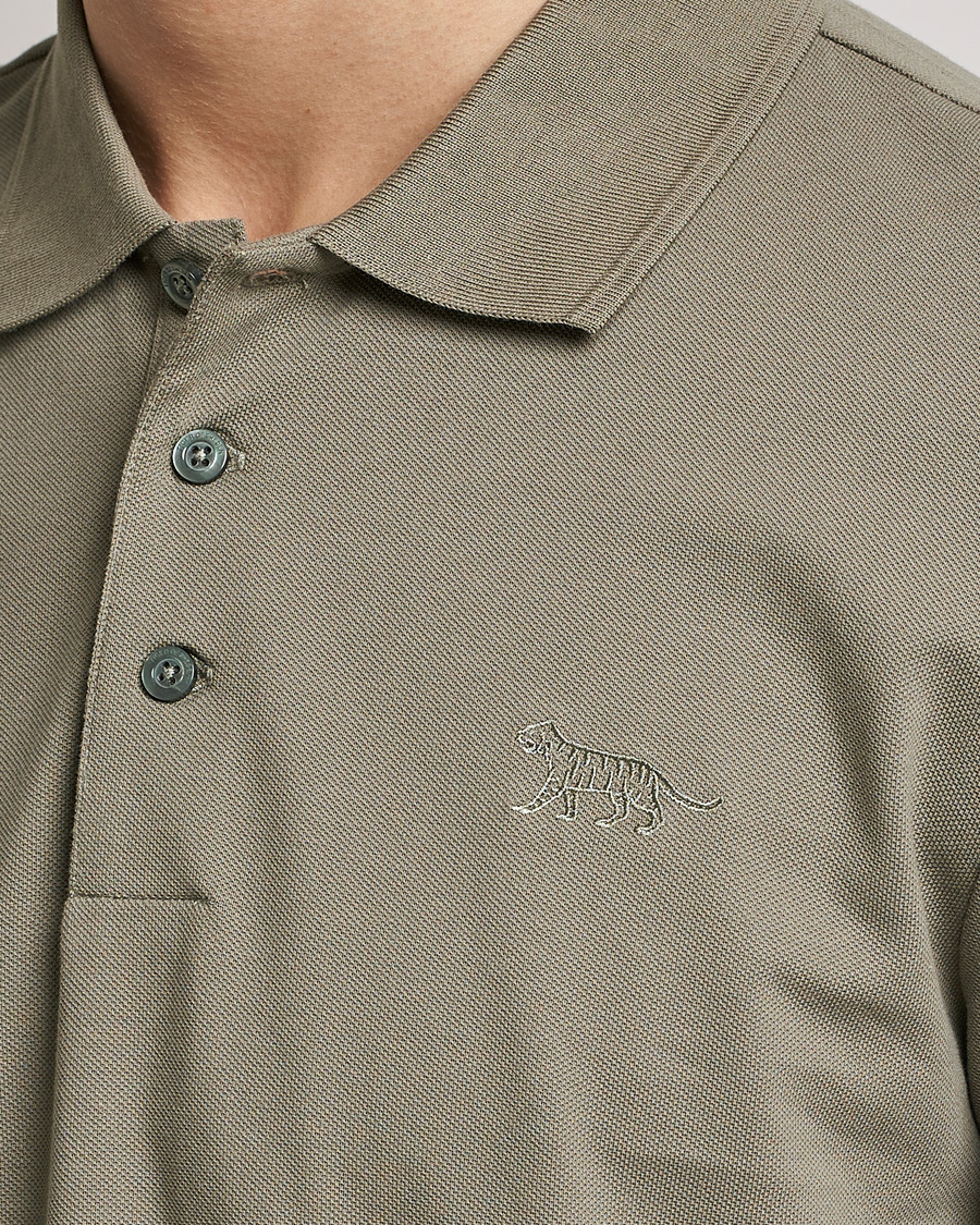 Men | Polo Shirts | Tiger of Sweden | Diaros Cotton Pique Light Khaki