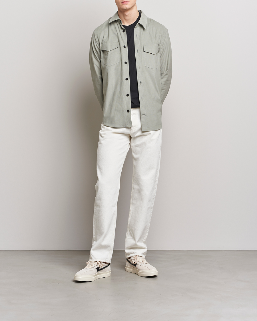 Men | Shirts | Tiger of Sweden | Arnou Cotton Overshirt Shadow