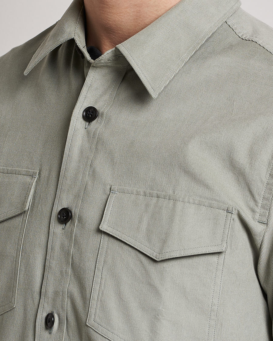 Men | Shirts | Tiger of Sweden | Arnou Cotton Overshirt Shadow