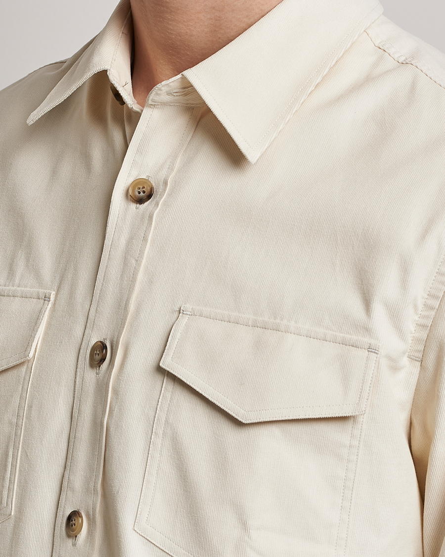 Men | Shirts | Tiger of Sweden | Arnou Cotton Overshirt Papirus