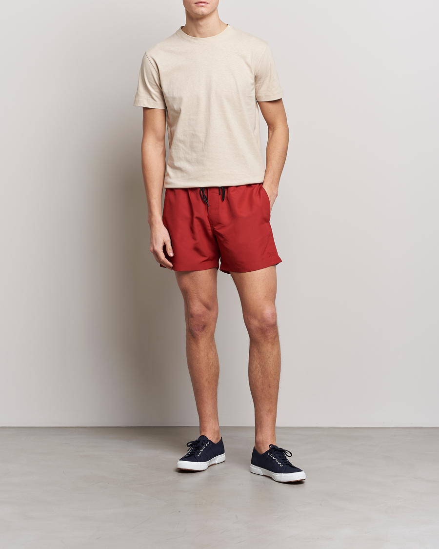 Men | T-Shirts | Tiger of Sweden | Dillan Linen Cotton T-Shirt Cream Sand