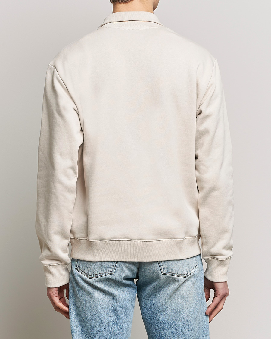Men | Sweaters & Knitwear | Tiger of Sweden | Marlon Half Zip Sweater Light Ivory