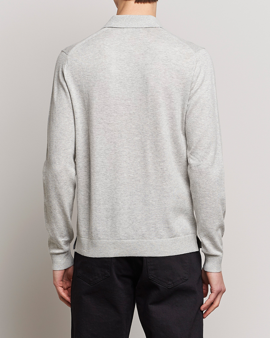 Men | Sweaters & Knitwear | Tiger of Sweden | Orbit Merino Wool Half Zip Light Grey Melange
