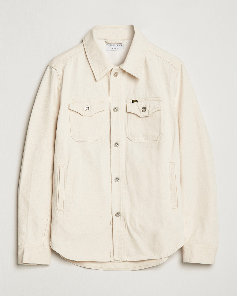 Men | Coats & Jackets | Tiger of Sweden | Get Denim Jacket Ecru denim