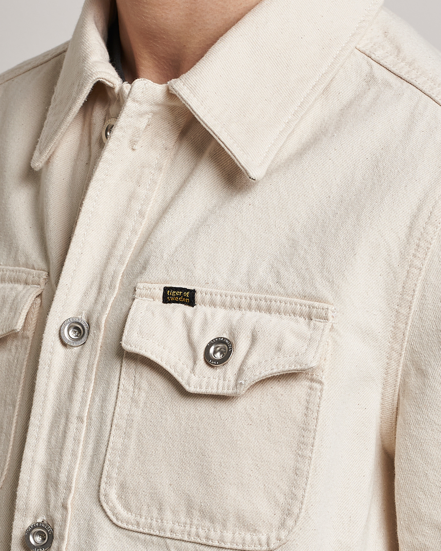 Men | Coats & Jackets | Tiger of Sweden | Get Denim Jacket Ecru denim