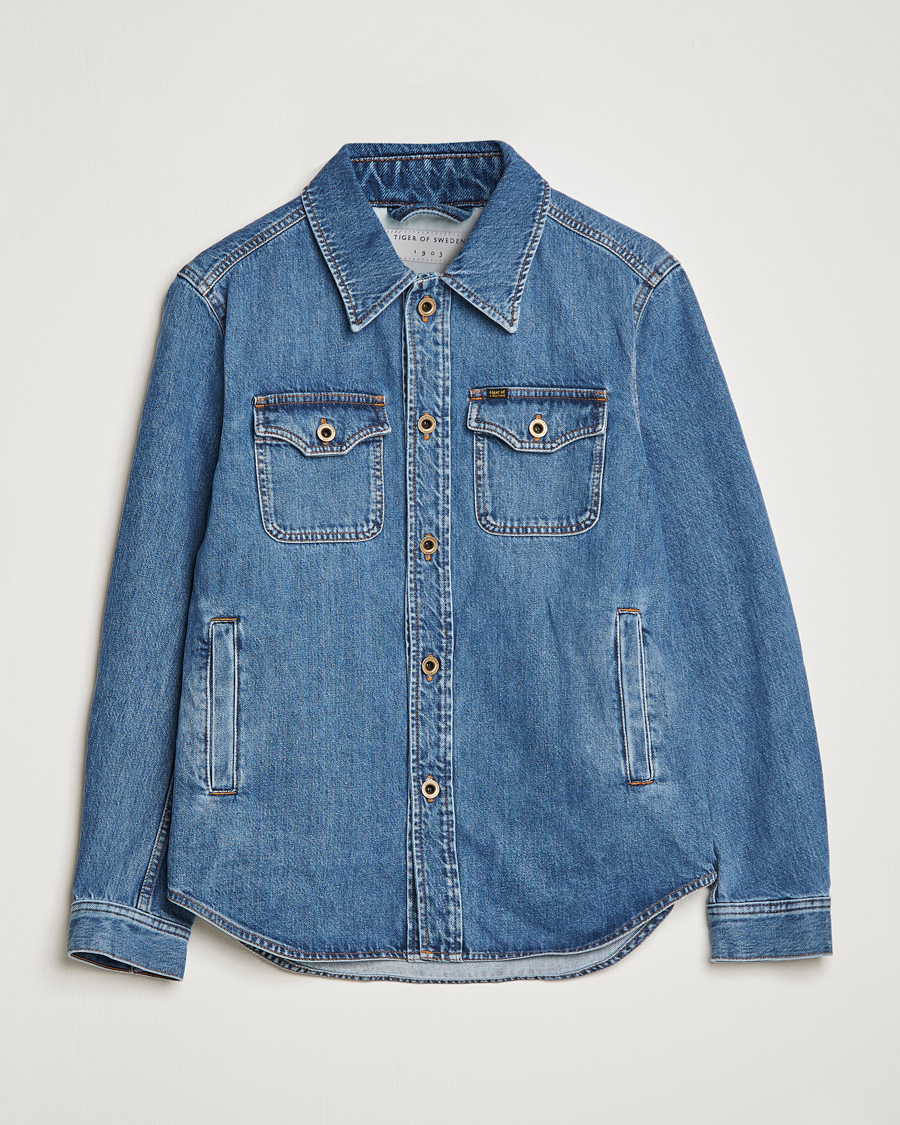 Men | Coats & Jackets | Tiger of Sweden | Get Denim Jacket Medium Blue